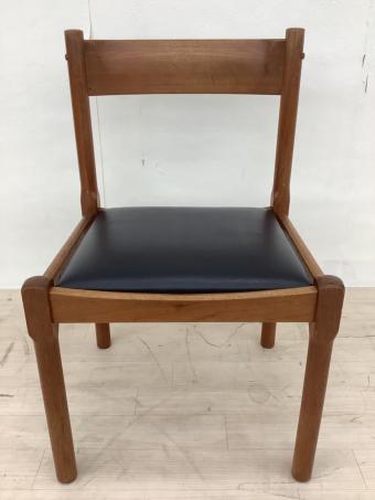 Hi-Land (ハイランド) ダイニングチェアー デンマーク製 ブラウン×ブラック