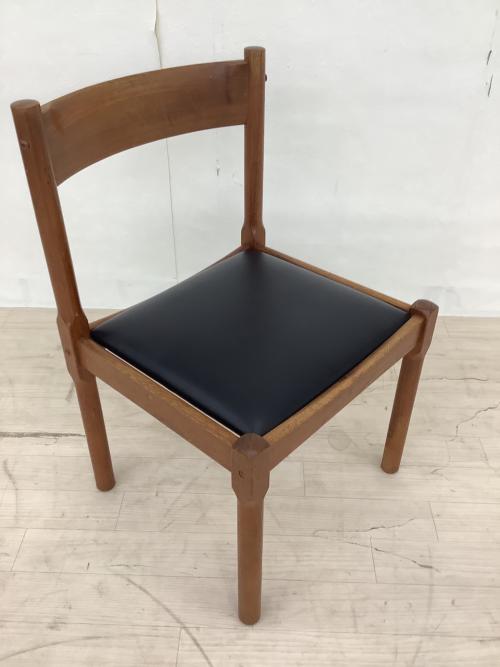 Hi-Land (ハイランド) ダイニングチェアー デンマーク製 ブラウン×ブラック