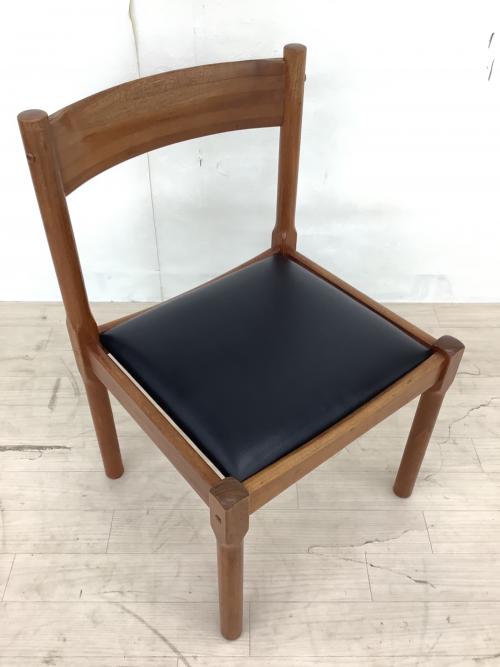 Hi-Land (ハイランド) ダイニングチェアー デンマーク製 ブラウン×ブラック