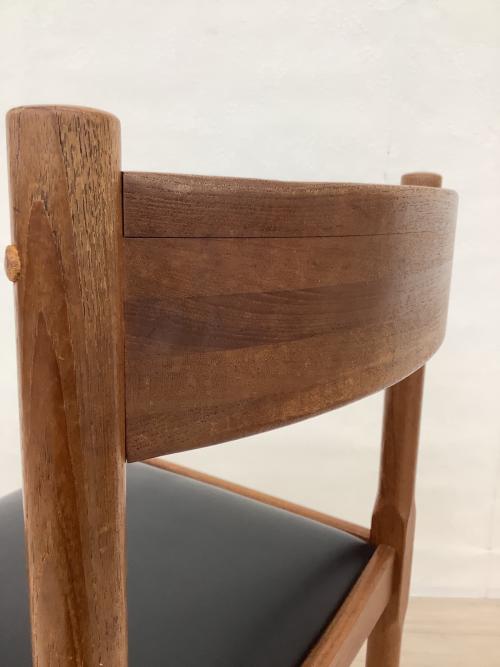 Hi-Land (ハイランド) ダイニングチェアー デンマーク製 ブラウン×ブラック