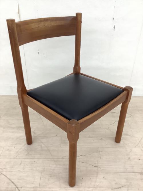 Hi-Land (ハイランド) ダイニングチェアー デンマーク製 ブラウン×ブラック