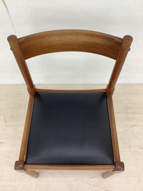 Hi-Land (ハイランド) ダイニングチェアー デンマーク製 ブラウン×ブラック