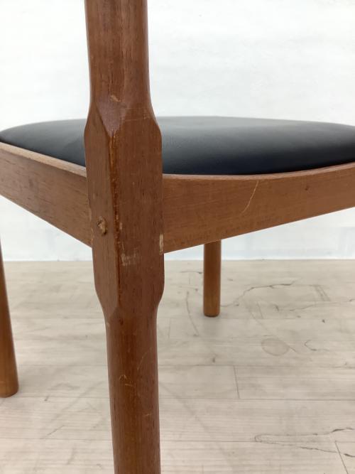 Hi-Land (ハイランド) ダイニングチェアー デンマーク製 ブラウン×ブラック