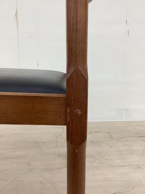 Hi-Land (ハイランド) ダイニングチェアー デンマーク製 ブラウン×ブラック