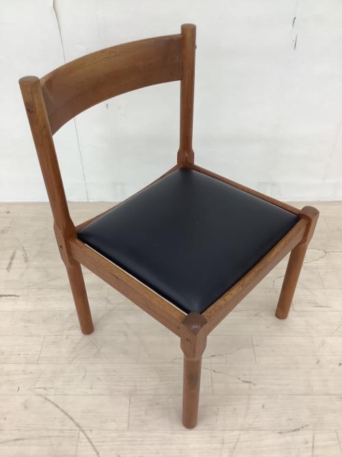 Hi-Land (ハイランド) ダイニングチェアー デンマーク製 ブラウン×ブラック