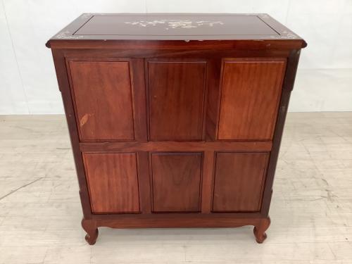 象嵌細工チェスト ブラウン