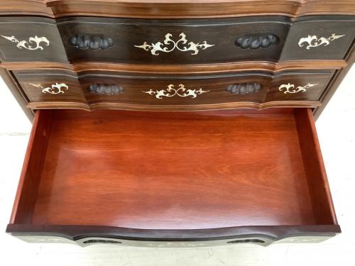 象嵌細工チェスト ブラウン