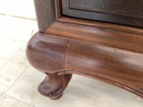 象嵌細工チェスト ブラウン