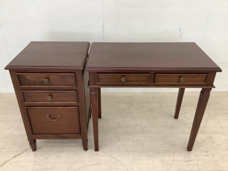 PasarRaya ドレッサーデスク80＆サイドチェスト3Dセット dk-028-kk360