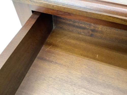 PasarRaya ドレッサーデスク80＆サイドチェスト3Dセット dk-028-kk360 ブラウン ARNO