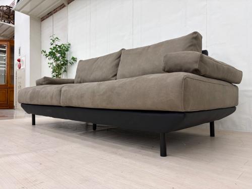 aosta (アオスタ) 3人掛けソファー チャコールグレー