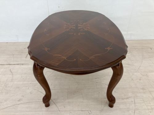 dinos (ディノス) ローテーブル イタリアオーバルテーブル１００ ダークブラウン