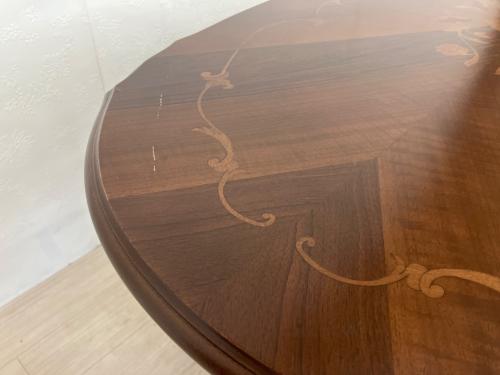 dinos (ディノス) ローテーブル イタリアオーバルテーブル１００ ダークブラウン