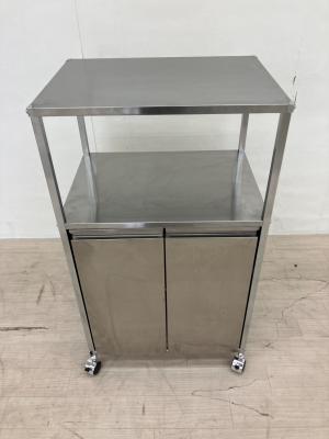 dinos (ディノス) ワゴン ステンレス作業台ワゴンダスト２分別 シルバー