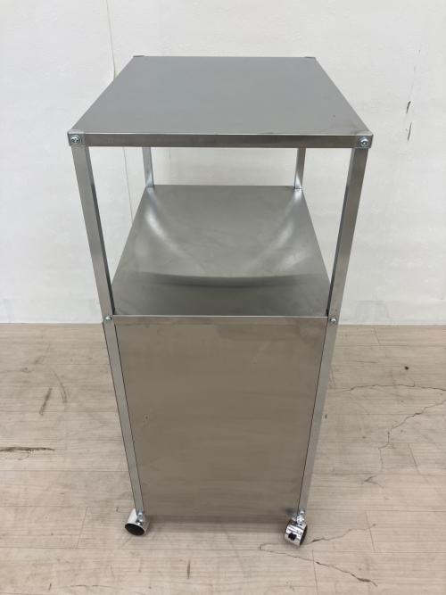 dinos (ディノス) ワゴン ステンレス作業台ワゴンダスト２分別 シルバー