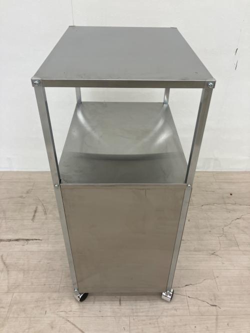 dinos (ディノス) ワゴン ステンレス作業台ワゴンダスト２分別 シルバー