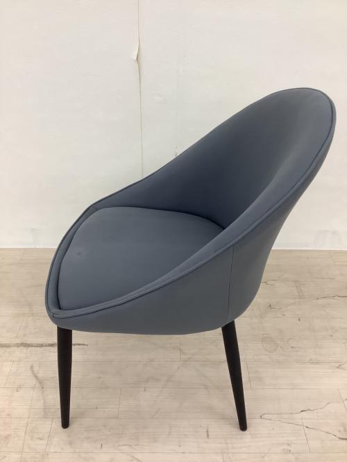 dinos (ディノス) ダイニングチェアー ダイニングチェア丸 ブルー×グレー