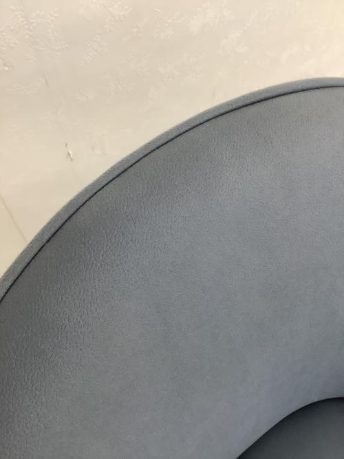 dinos (ディノス) ダイニングチェアー ダイニングチェア丸 ブルー×グレー