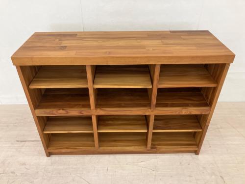 UNICO (ウニコ) シェルフ BREATH ブラウン ワイド チーク材 BREATH