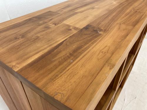 UNICO (ウニコ) シェルフ BREATH ブラウン ワイド チーク材 BREATH