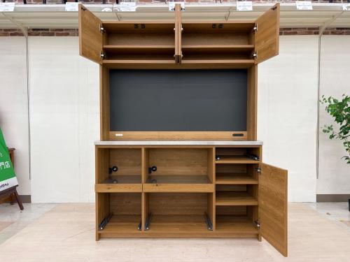 EASY LIFE (イージーライフ) レンジボード 幅:約140㎝ ブラウン GALVA DINING BOARD