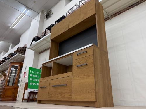 EASY LIFE (イージーライフ) レンジボード 幅:約140㎝ ブラウン GALVA DINING BOARD
