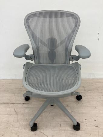 Herman Miller (ハーマンミラー) アーロンチェア AER1B23DW ALPVPRSNADVPBBDVP23101 ポスチャーフィットフル装備 ライトグレー リマスタードモデル