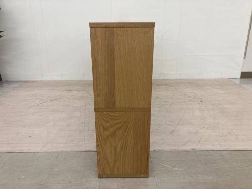 無印良品 (ムジルシリョウヒン) スタッキングシェルフ スタッキングシェルフセット・５段×２列・オーク材 ナチュラル