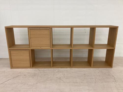 無印良品 (ムジルシリョウヒン) スタッキングシェルフ スタッキングシェルフセット・５段×２列・オーク材 ナチュラル