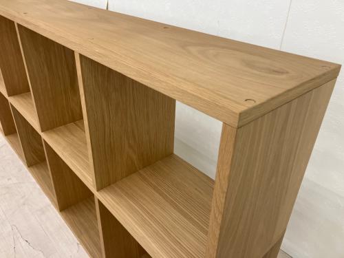 無印良品 (ムジルシリョウヒン) スタッキングシェルフ スタッキングシェルフセット・５段×２列・オーク材 ナチュラル