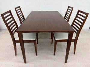 IDC大塚家具 (アイディーシーオオツカカグ) ダイニング5点セット N-T005 幅:約150㎝ ブラウン