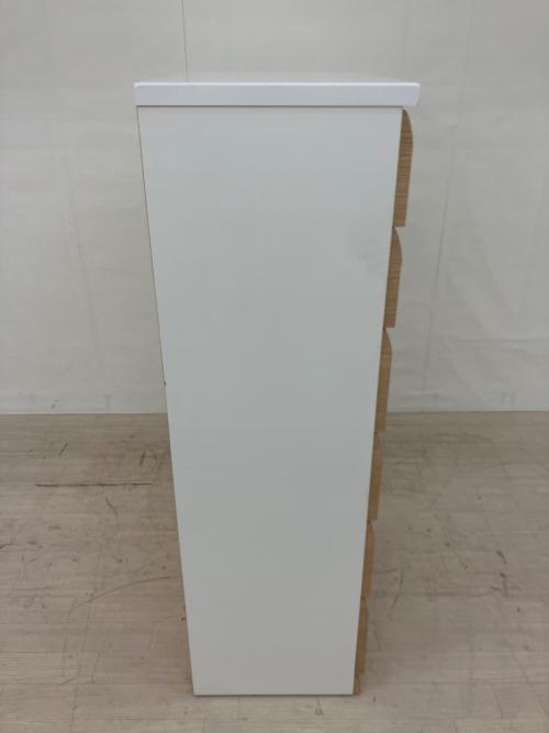 ニトリ ハイチェスト 幅:約105㎝ ホワイト×ナチュラル WISH