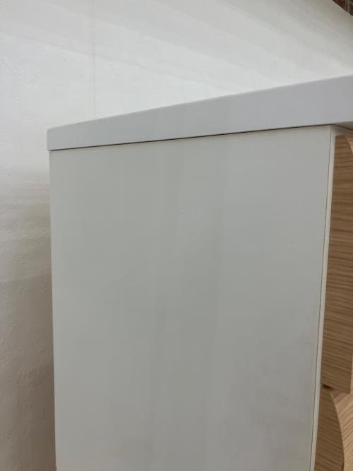 ニトリ ハイチェスト 幅:約105㎝ ホワイト×ナチュラル WISH