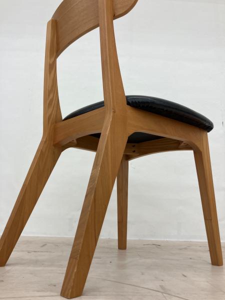 UNICO (ウニコ) ダイニングチェアー ナチュラル×ブラック FIX