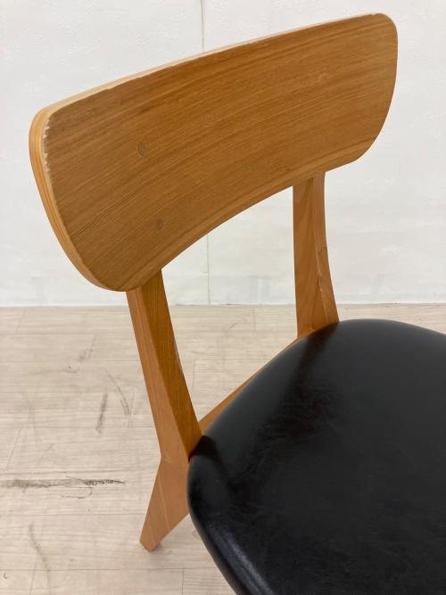 UNICO (ウニコ) ダイニングチェアー ナチュラル×ブラック FIX