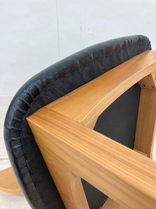 UNICO (ウニコ) ダイニングチェアー ナチュラル×ブラック FIX