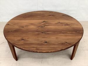 85funiture 折りたたみテーブル 幅:約120㎝ ブラウン 癒されるちゃぶ台