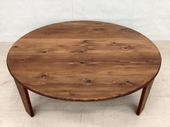 85funiture 折りたたみテーブル 幅:約120㎝ ブラウン 癒されるちゃぶ台