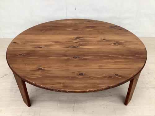 85funiture 折りたたみテーブル 幅:約120㎝ ブラウン 癒されるちゃぶ台