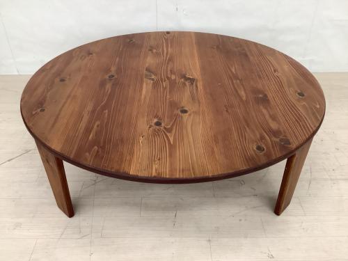 85funiture 折りたたみテーブル 幅:約120㎝ ブラウン 癒されるちゃぶ台