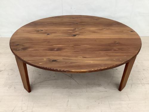 85funiture 折りたたみテーブル 幅:約120㎝ ブラウン 癒されるちゃぶ台