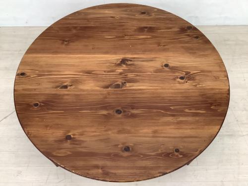 85funiture 折りたたみテーブル 幅:約120㎝ ブラウン 癒されるちゃぶ台