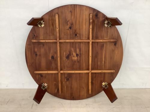 85funiture 折りたたみテーブル 幅:約120㎝ ブラウン 癒されるちゃぶ台