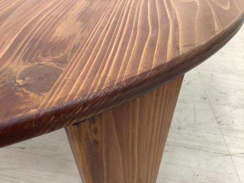 85funiture 折りたたみテーブル 幅:約120㎝ ブラウン 癒されるちゃぶ台