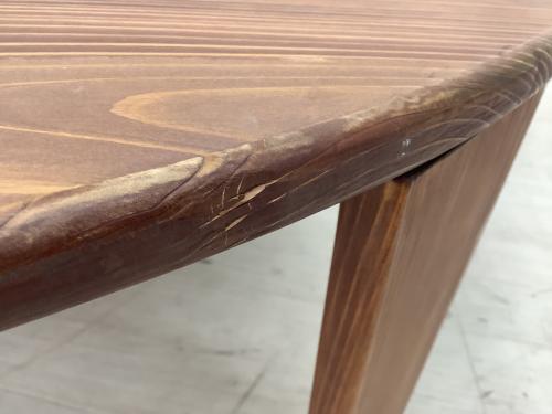 85funiture 折りたたみテーブル 幅:約120㎝ ブラウン 癒されるちゃぶ台