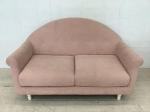 Franc franc (フランフラン) 2人掛けソファー 幅:約130㎝ ピンク コリーヌ