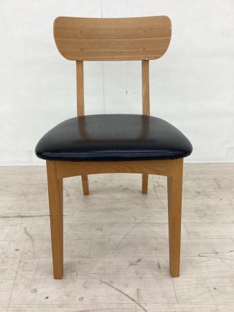 UNICO (ウニコ) ダイニングチェアー ナチュラル×ブラック FIX