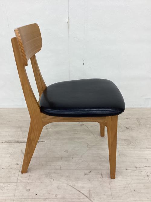 UNICO (ウニコ) ダイニングチェアー ナチュラル×ブラック FIX