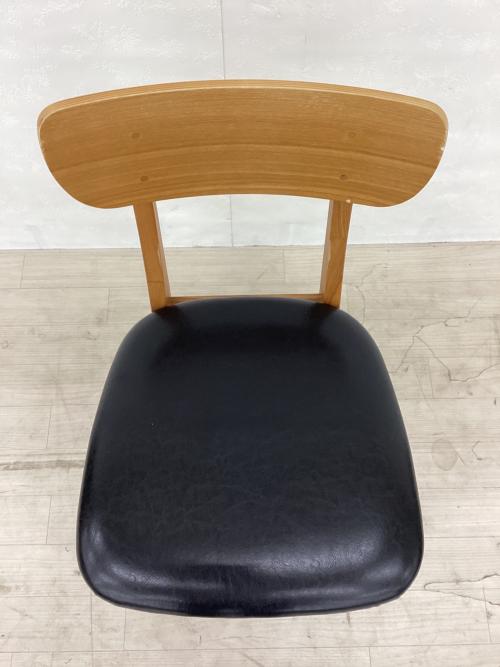 UNICO (ウニコ) ダイニングチェアー ナチュラル×ブラック FIX