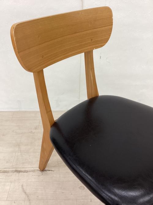 UNICO (ウニコ) ダイニングチェアー ナチュラル×ブラック FIX